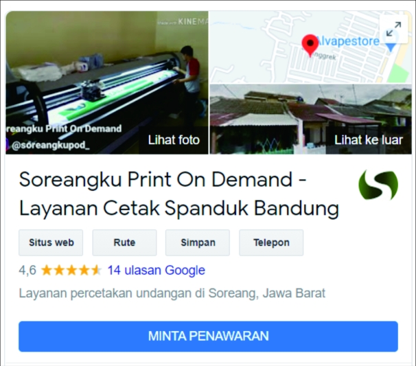 Google My Business Soreangku Print on Demand